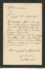 Nachlass Franz Steindachner, Brief von R. Tancré an Rebel (08.12.1905), Inv.Nr. 535.01, Seite 1